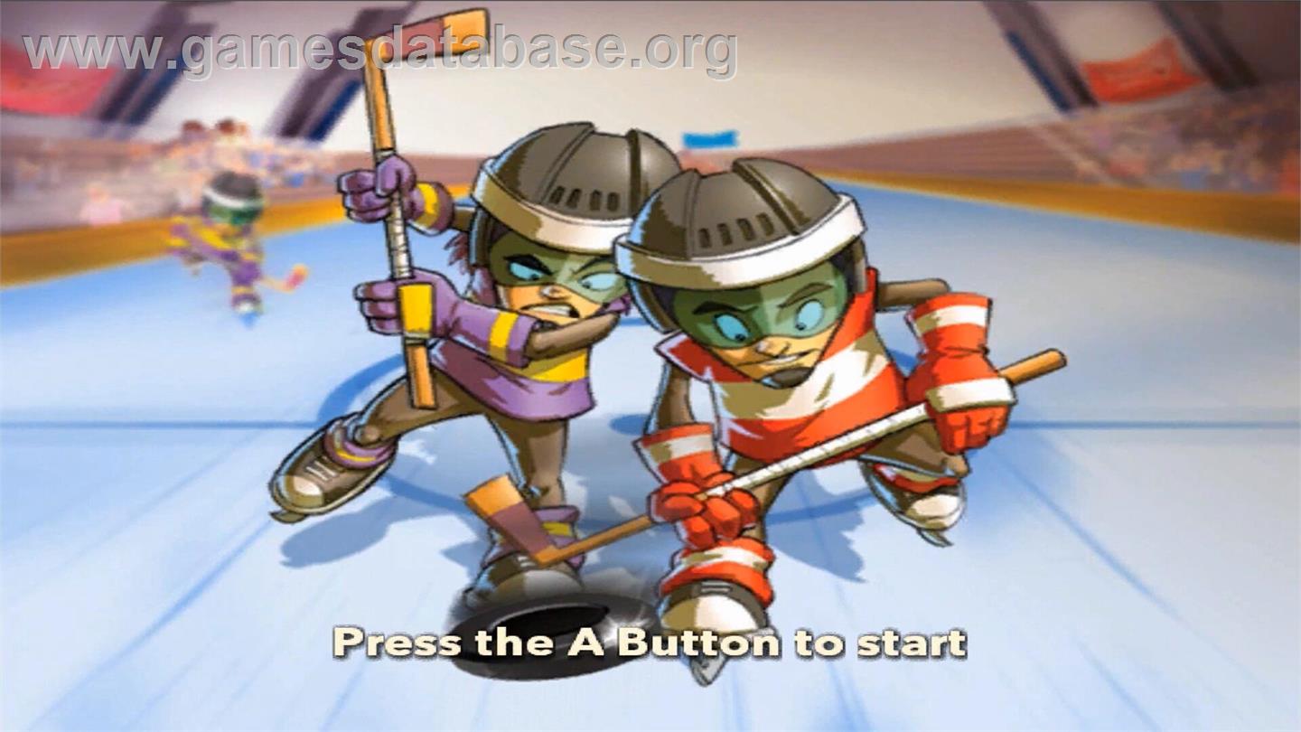 Kidz Sports Ice Hockey - Nintendo Wii - Artwork - Title Screen