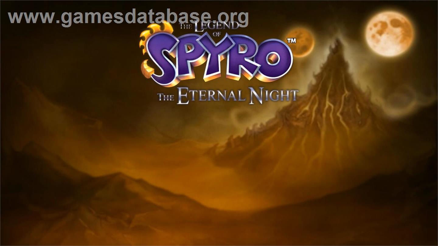 Legend Of Spyro - The Eternal Night, The - Nintendo Wii - Artwork - Title Screen