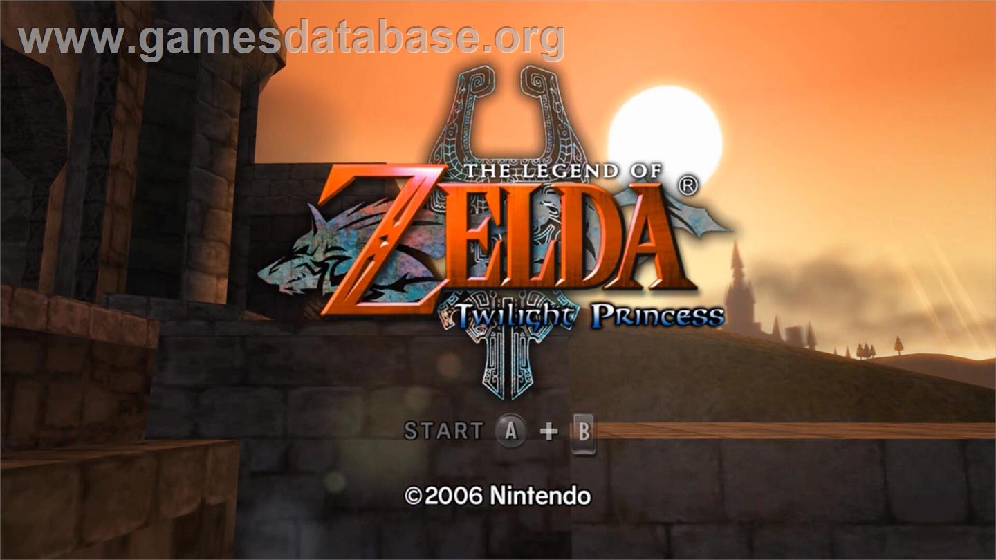 Legend Of Zelda - Twilight Princess, The - Nintendo Wii - Artwork - Title Screen