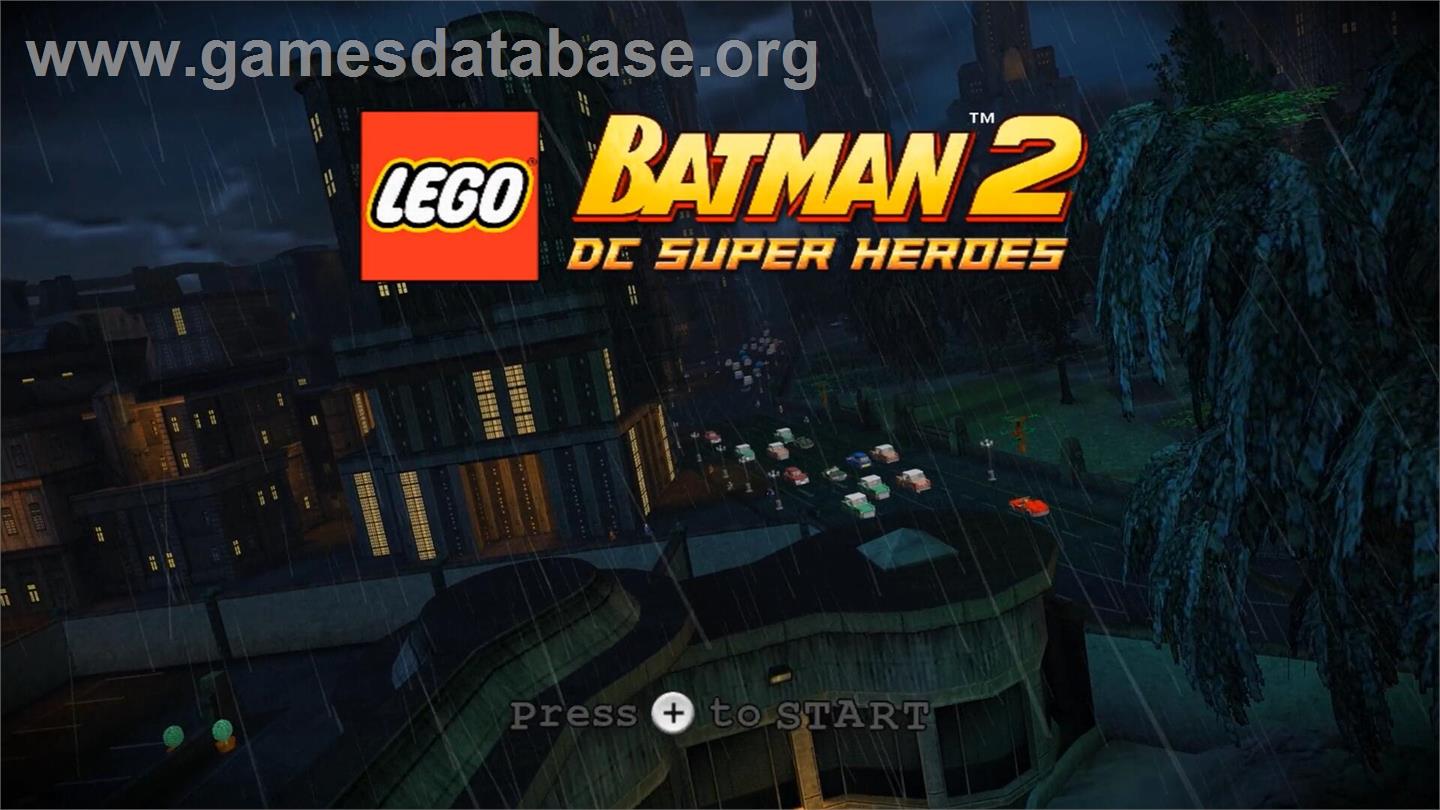 Lego Batman 2 - Dc Super Heroes - Nintendo Wii - Artwork - Title Screen