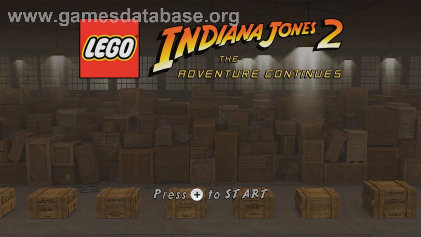 Lego Indiana Jones 2 - The Adventure Continues - Nintendo Wii - Artwork - Title Screen