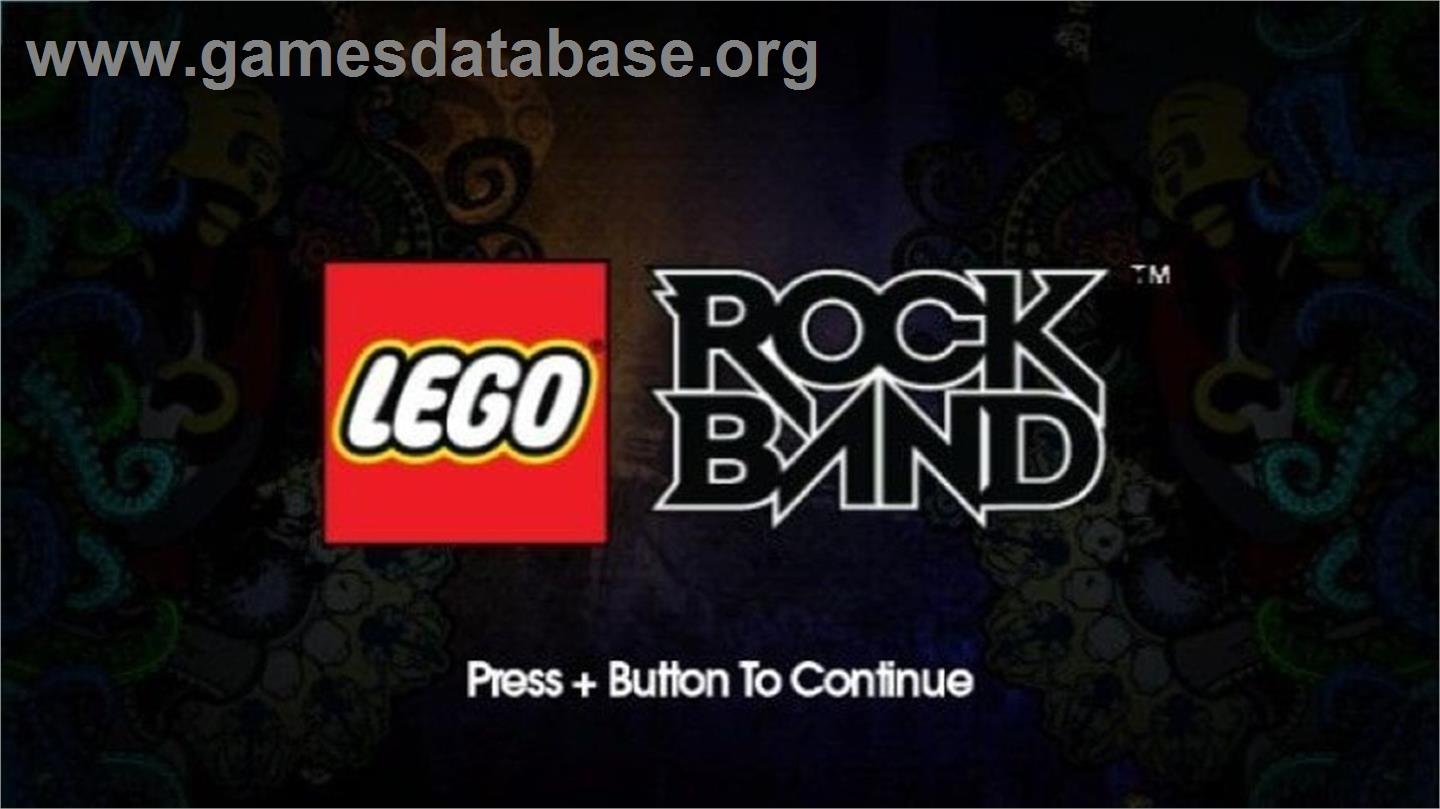 Lego Rock Band - Nintendo Wii - Artwork - Title Screen