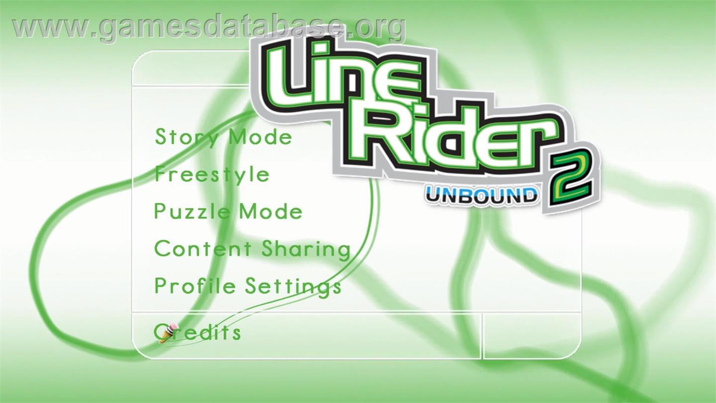Line Rider Freestyle - Nintendo Wii - Artwork - Title Screen