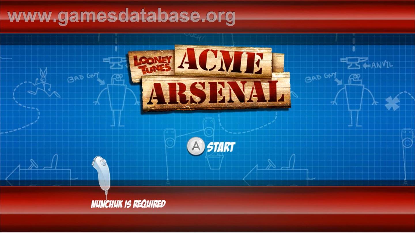 Looney Tunes - Acme Arsenal - Nintendo Wii - Artwork - Title Screen