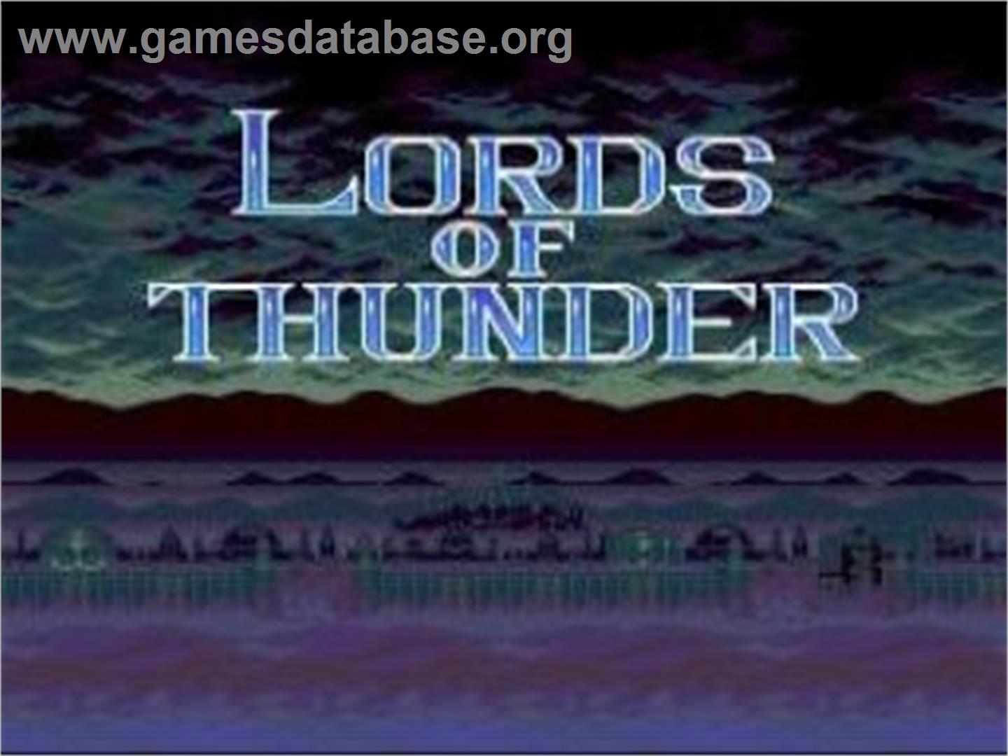 Lords Of Thunder (TGX) - Nintendo Wii - Artwork - Title Screen