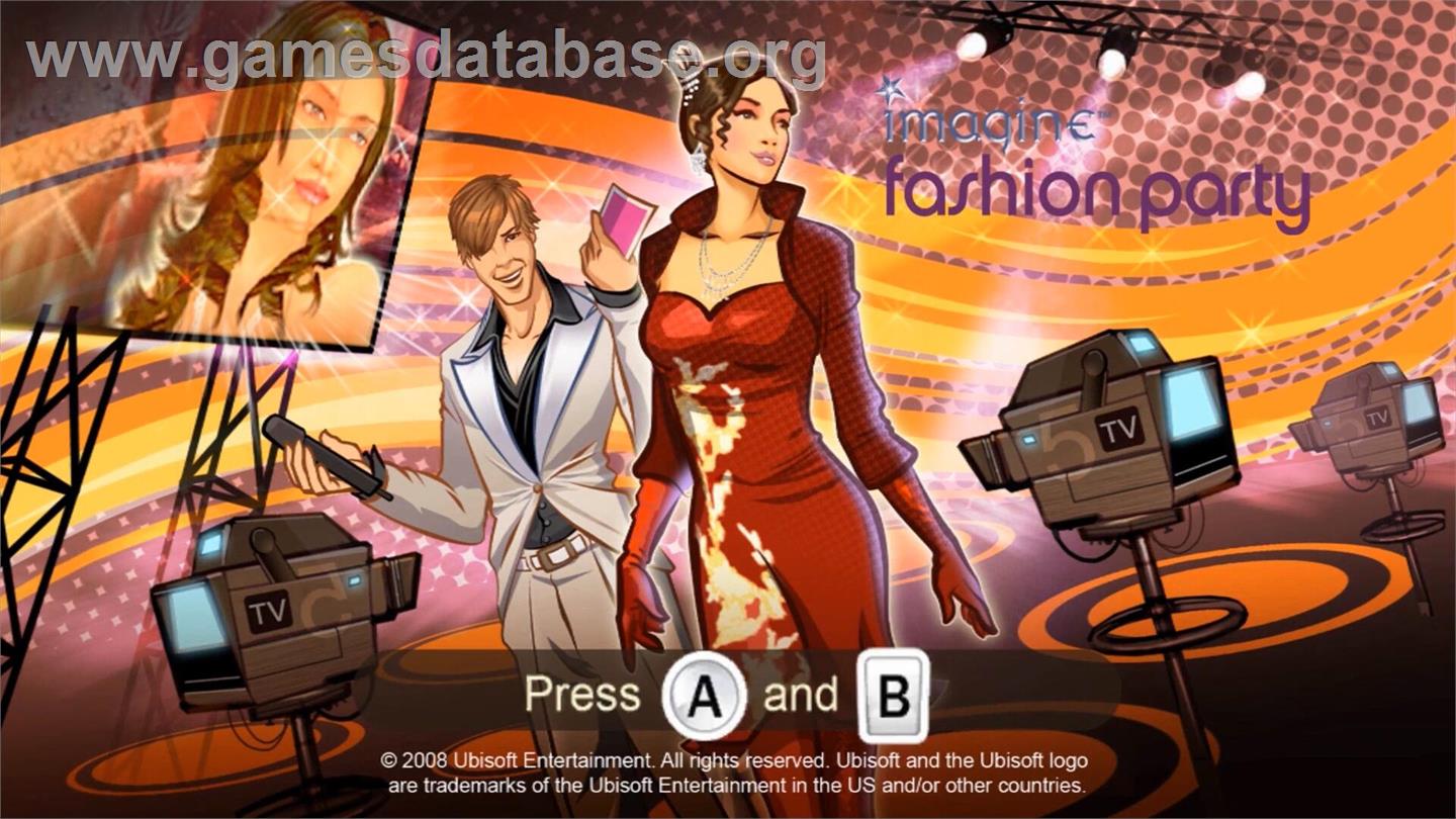 Léa Passion Star De La Mode - Nintendo Wii - Artwork - Title Screen