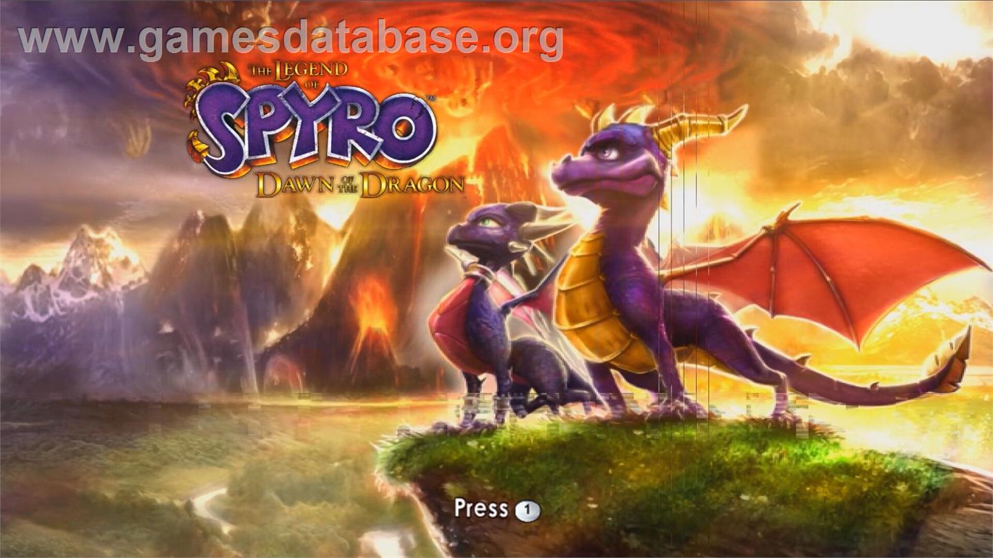 Légende De Spyro - Naissance D'un Dragon, La - Nintendo Wii - Artwork - Title Screen