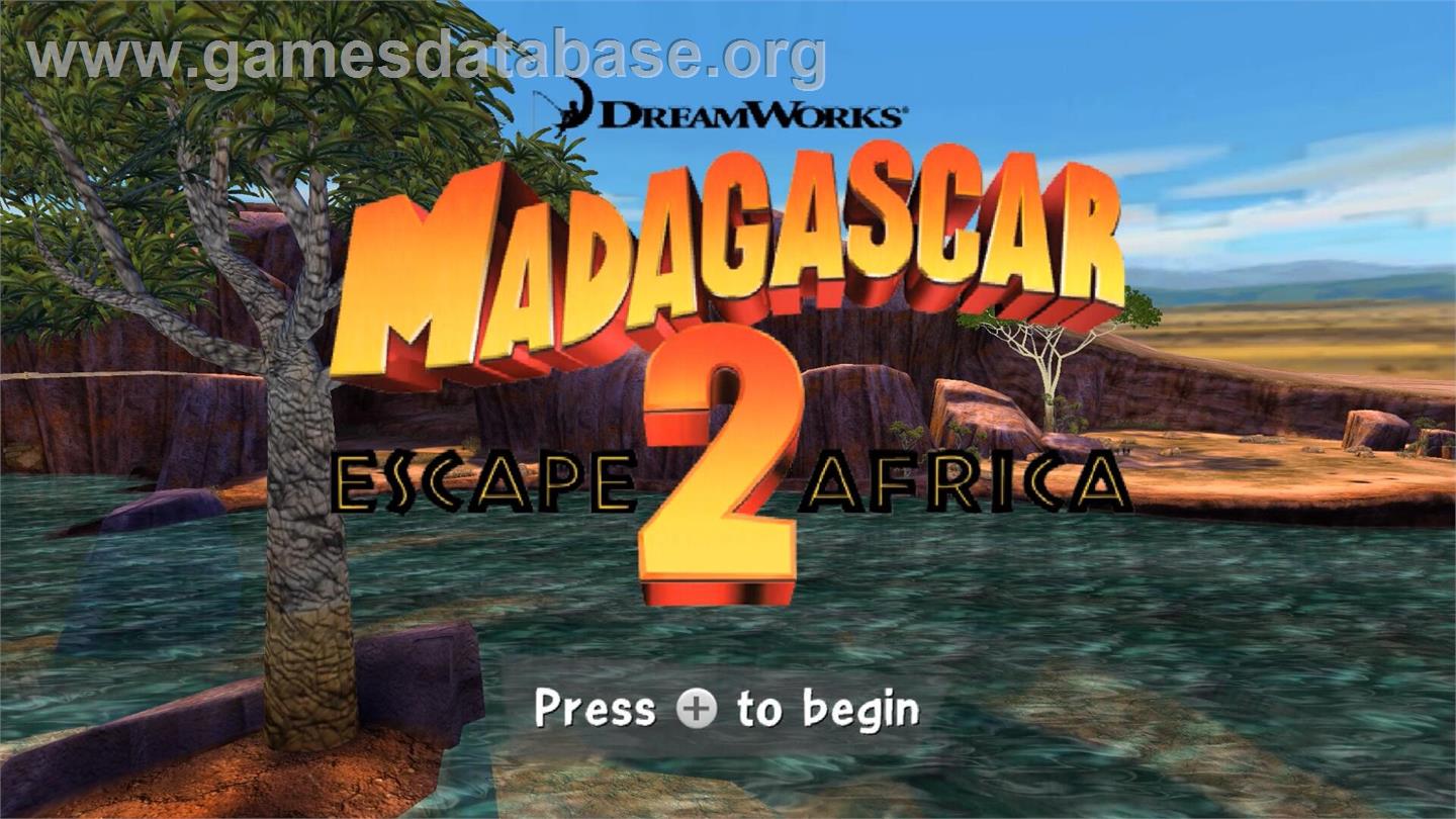 Madagascar 2 - Nintendo Wii - Artwork - Title Screen