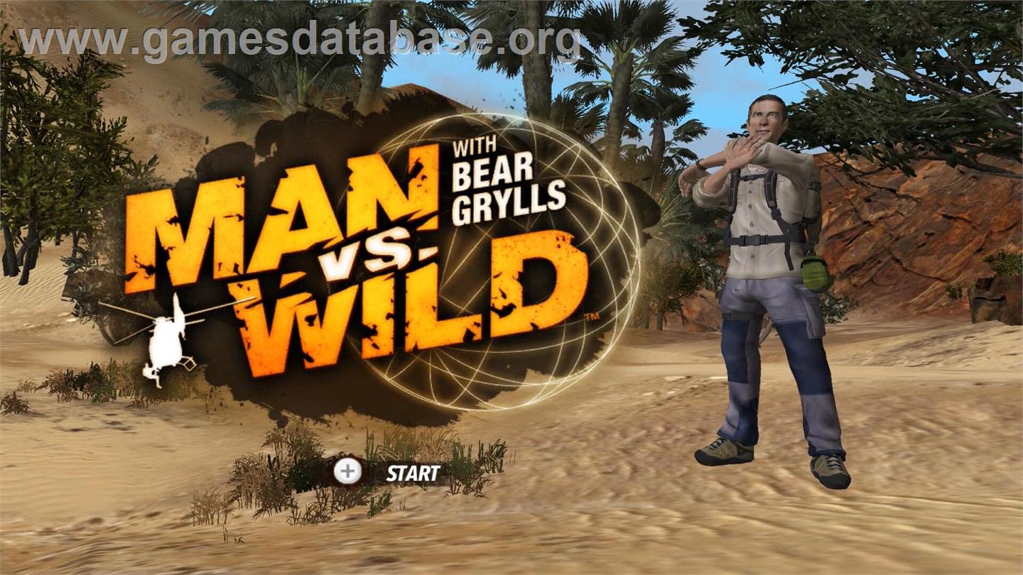 Man Vs. Wild - Nintendo Wii - Artwork - Title Screen