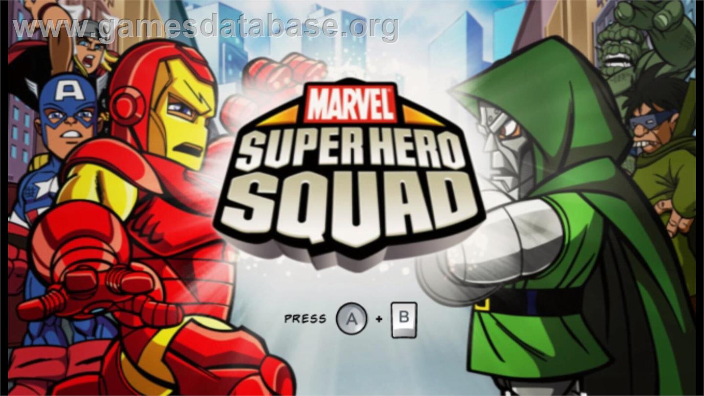 Marvel Super Hero Squad - Nintendo Wii - Artwork - Title Screen