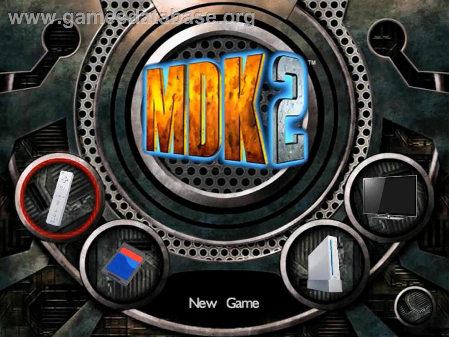 Mdk 2 - Nintendo Wii - Artwork - Title Screen
