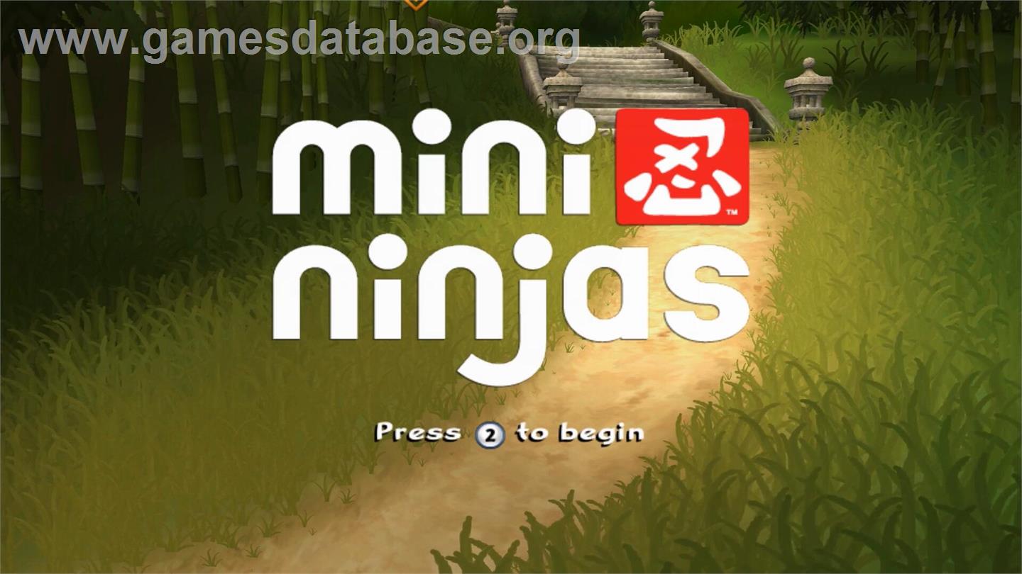 Mini Ninjas - Nintendo Wii - Artwork - Title Screen