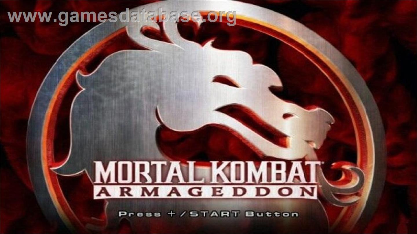 Mortal Kombat Armageddon - Nintendo Wii - Artwork - Title Screen