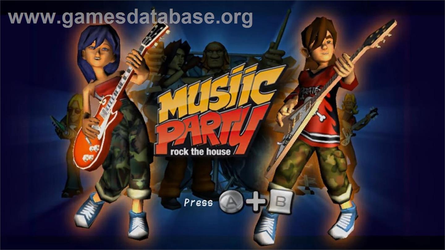 Musiic Party - Rock The House - Nintendo Wii - Artwork - Title Screen