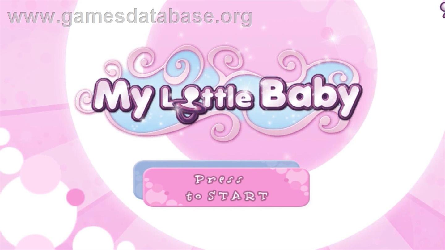 My Little Baby - Nintendo Wii - Artwork - Title Screen