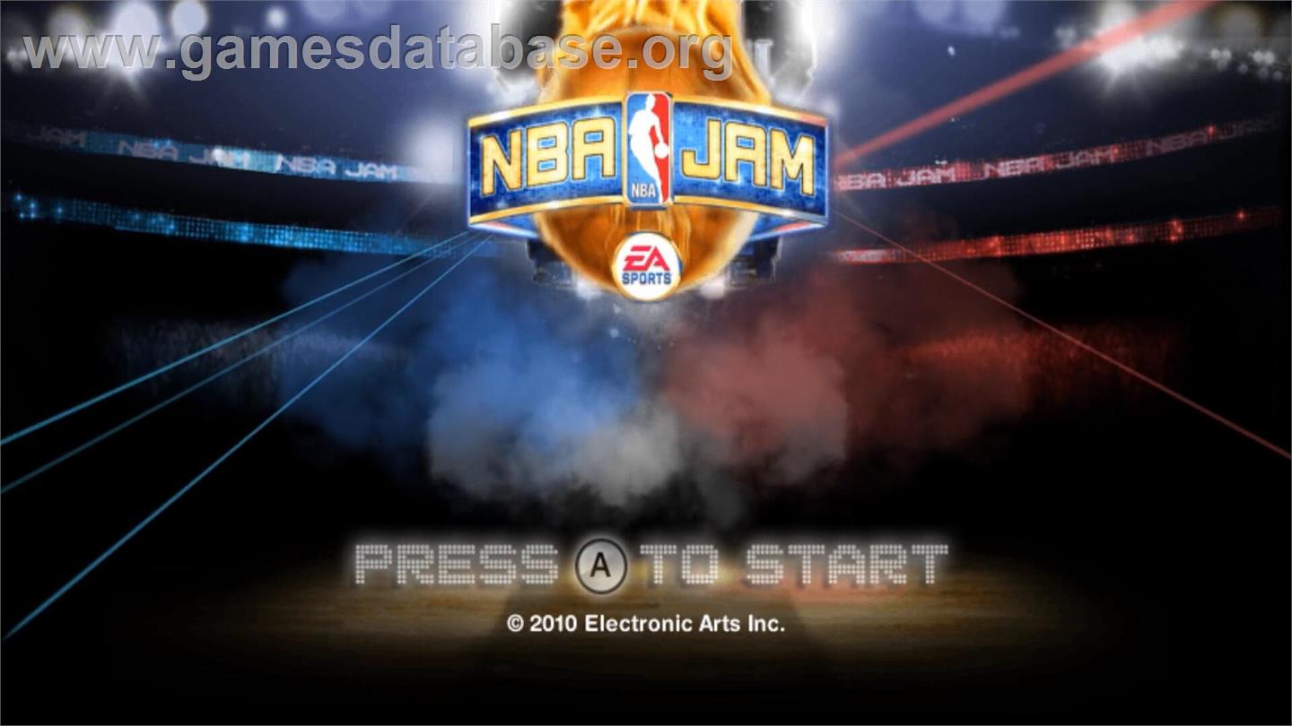 Nba Jam - Nintendo Wii - Artwork - Title Screen