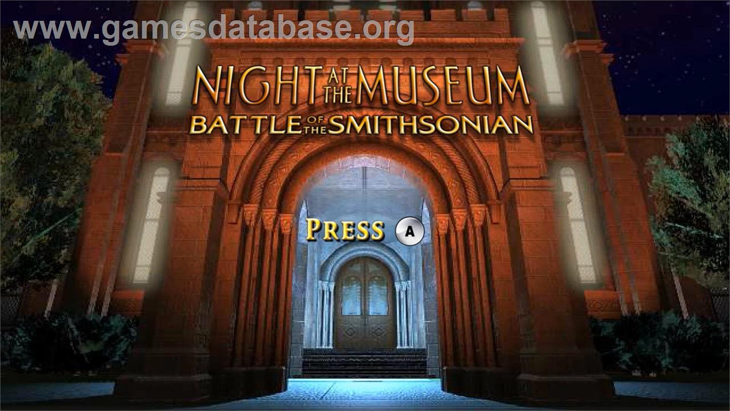 Nuit Au Musée 2, La - Nintendo Wii - Artwork - Title Screen