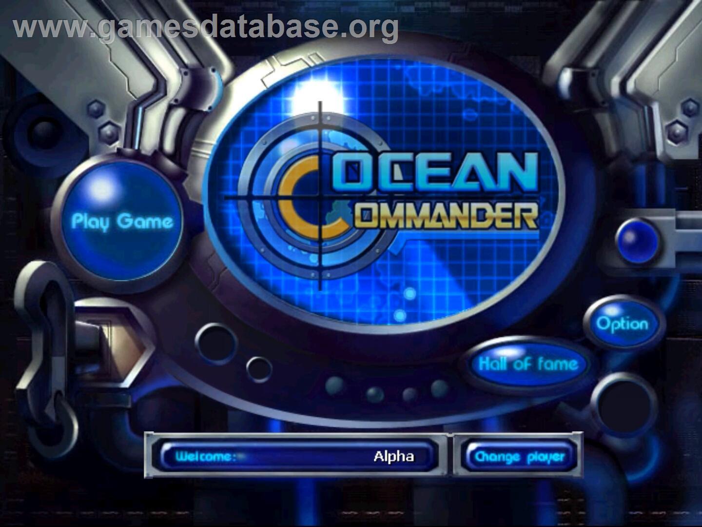 Ocean Commander - Nintendo Wii - Artwork - Title Screen