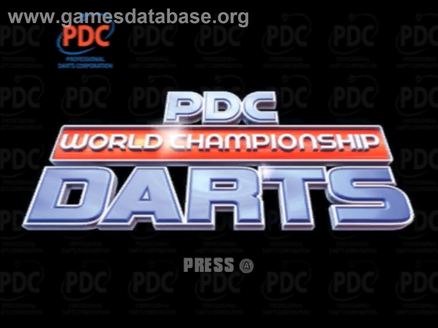 Pdc World Championship Darts 2009 - Nintendo Wii - Artwork - Title Screen