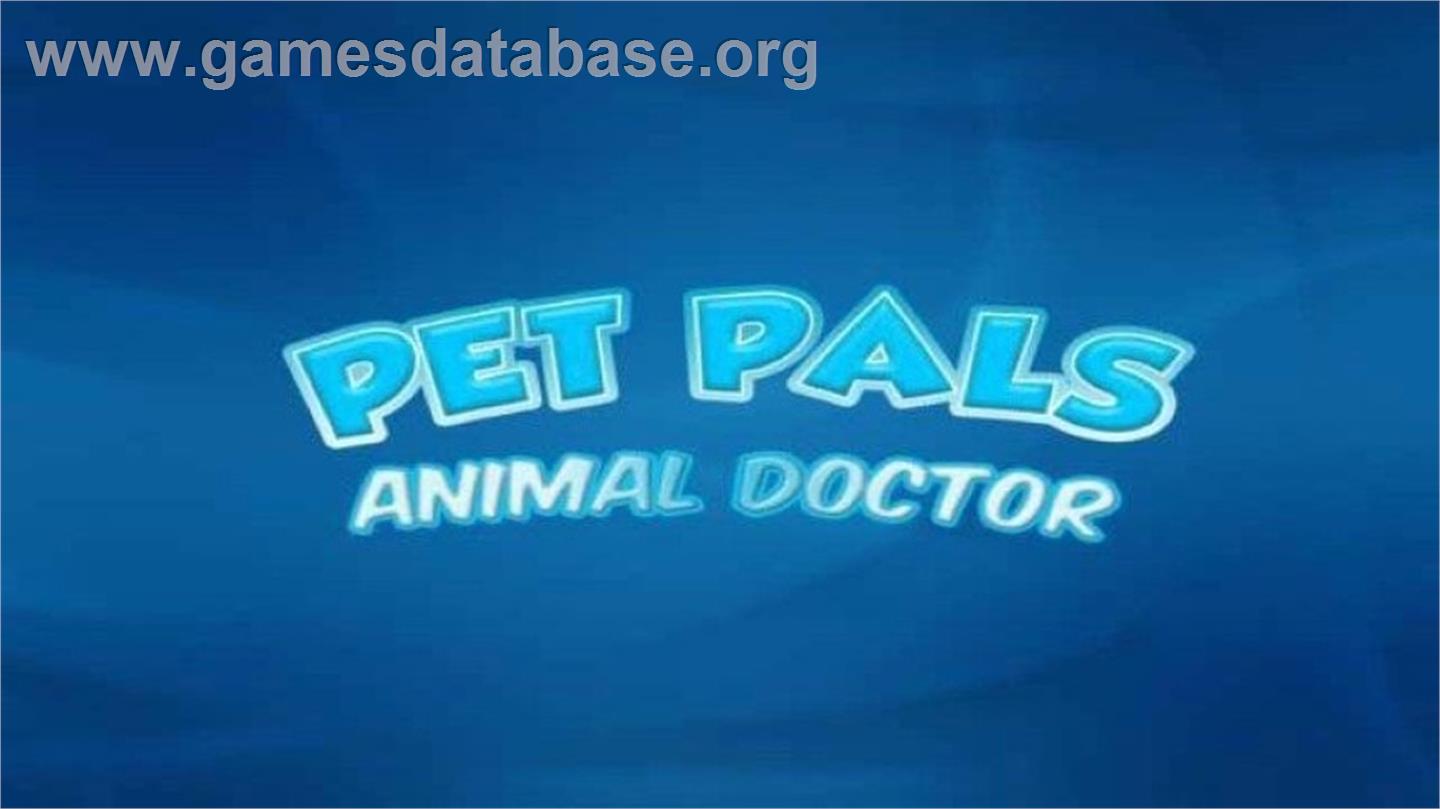 Pet Pals - Animal Doctor - Nintendo Wii - Artwork - Title Screen