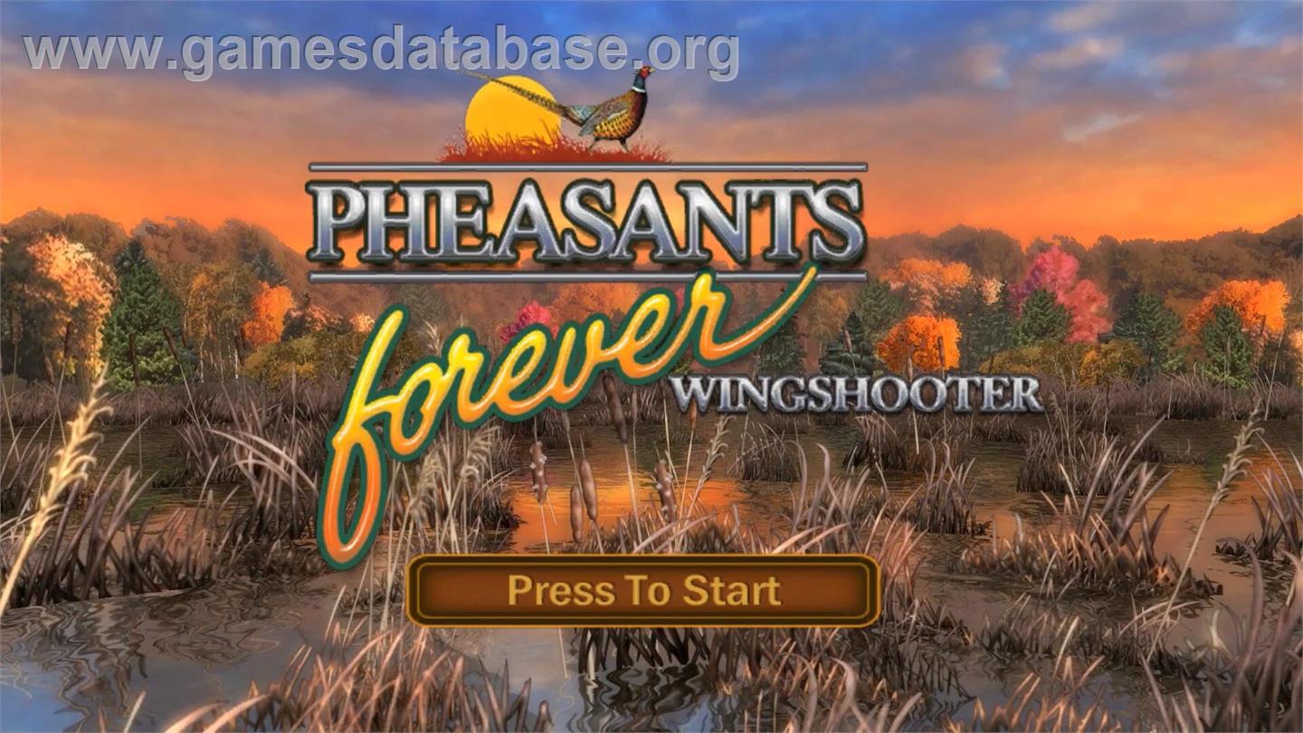 Pheasants Forever - Wingshooter - Nintendo Wii - Artwork - Title Screen