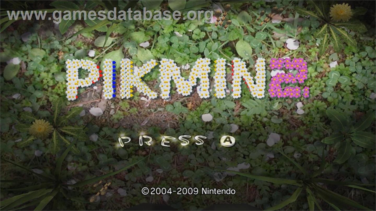 Pikmin 2 - Nintendo Wii - Artwork - Title Screen