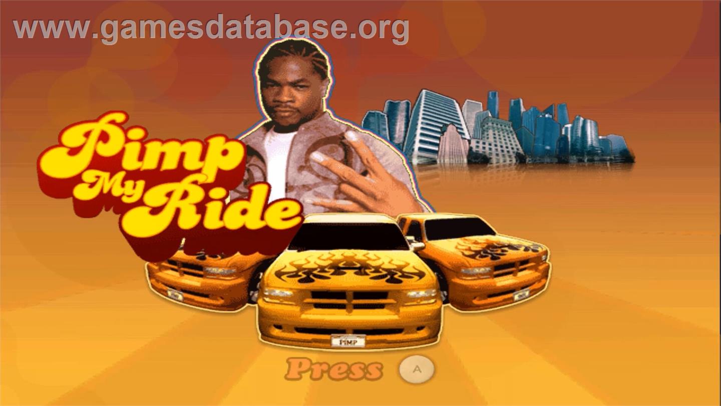 Pimp My Ride - Nintendo Wii - Artwork - Title Screen