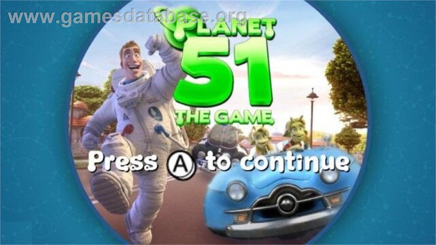 Planète 51 - Nintendo Wii - Artwork - Title Screen