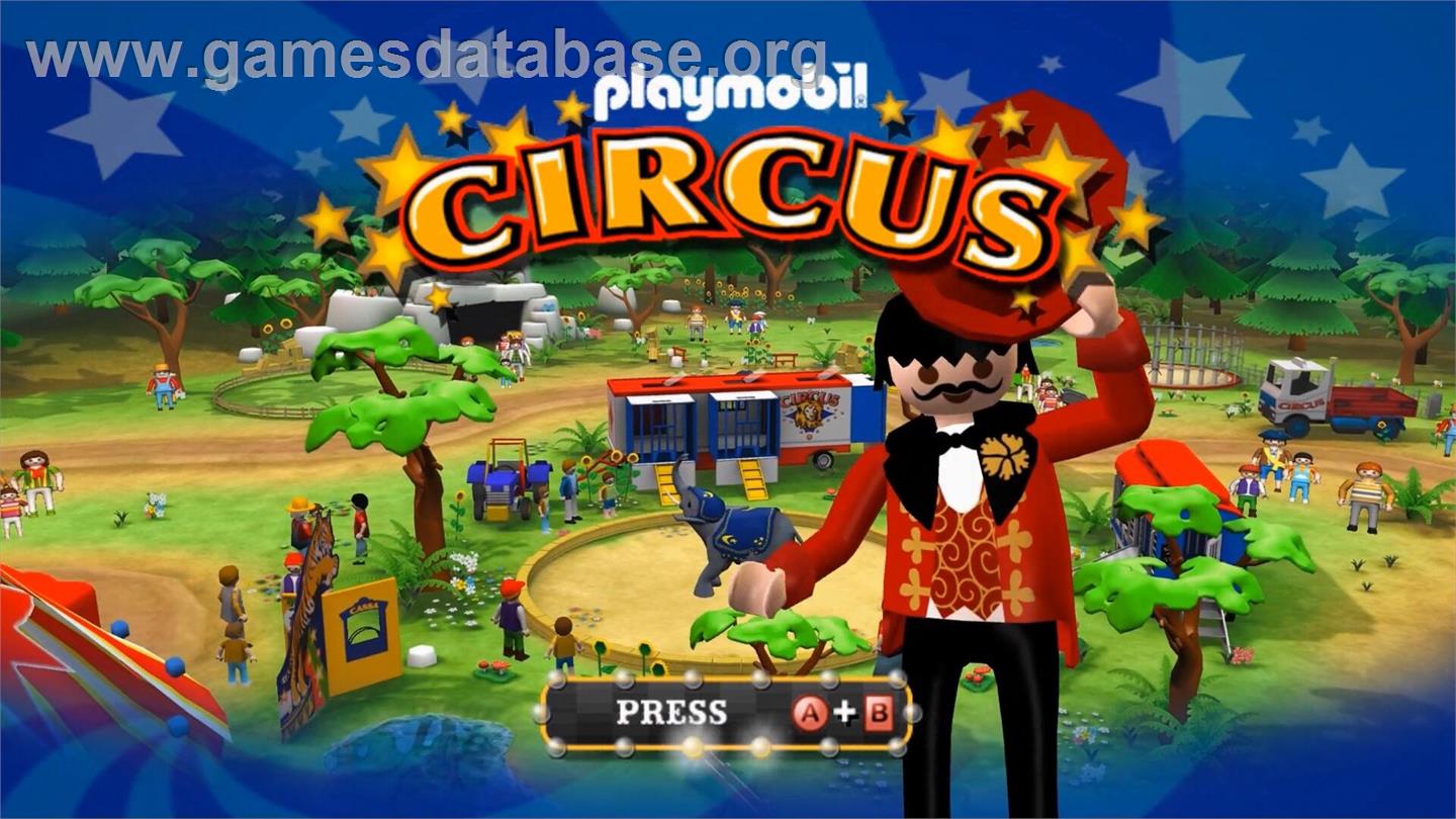 Playmobil Circus - Tous En Piste - Nintendo Wii - Artwork - Title Screen