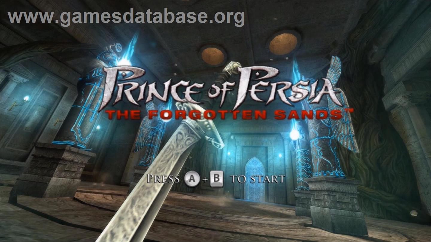 Prince Of Persia - Les Sables Oubliés - Nintendo Wii - Artwork - Title Screen