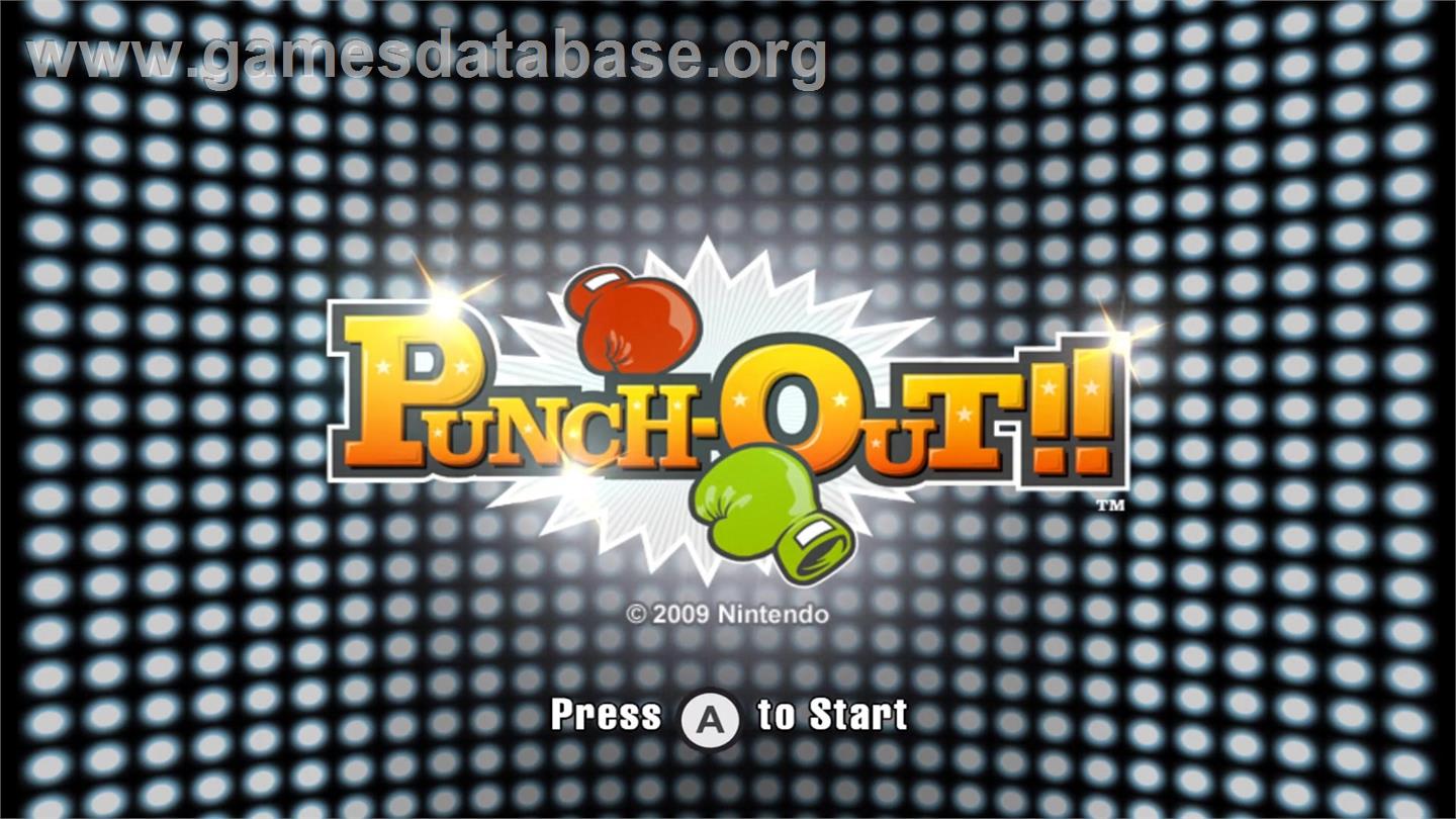 Punch Out! - Nintendo Wii - Artwork - Title Screen