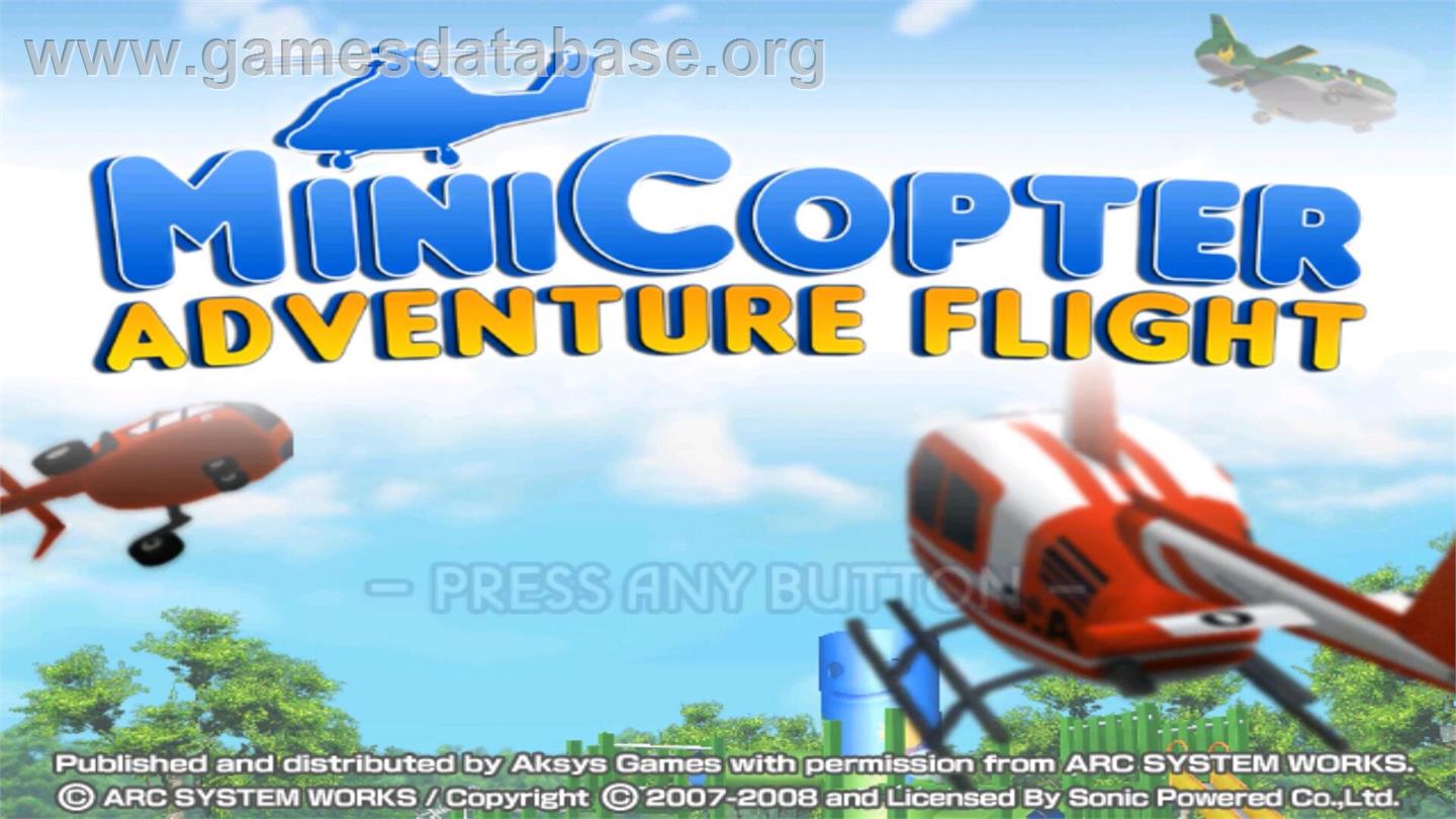 Radio Helicopter - Nintendo Wii - Artwork - Title Screen