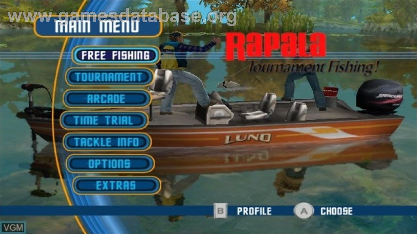 Rapala Tournament Fishing - Nintendo Wii - Artwork - Title Screen