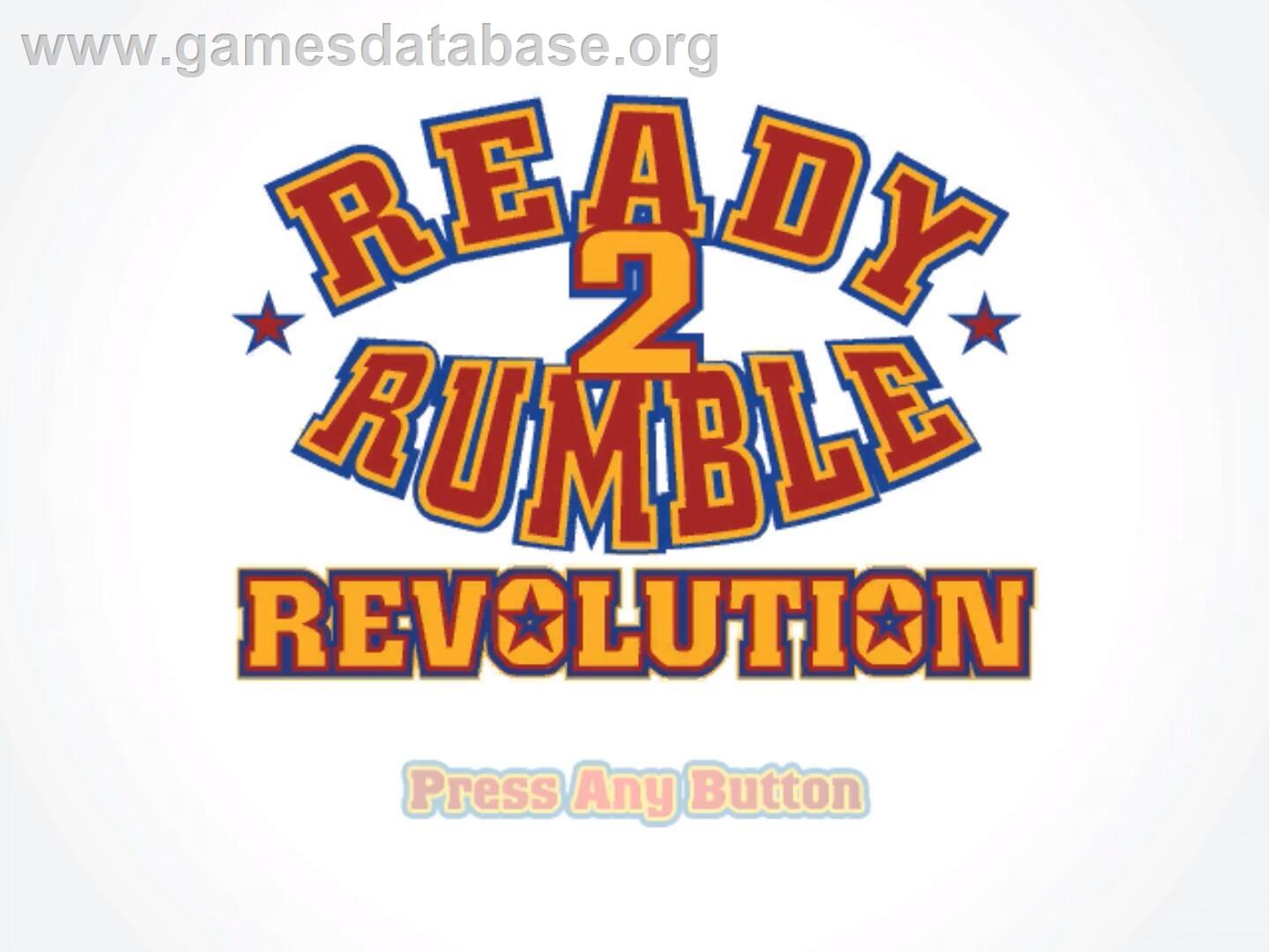 Ready 2 Rumble Revolution - Nintendo Wii - Artwork - Title Screen