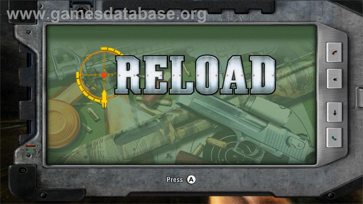 Reload - Nintendo Wii - Artwork - Title Screen