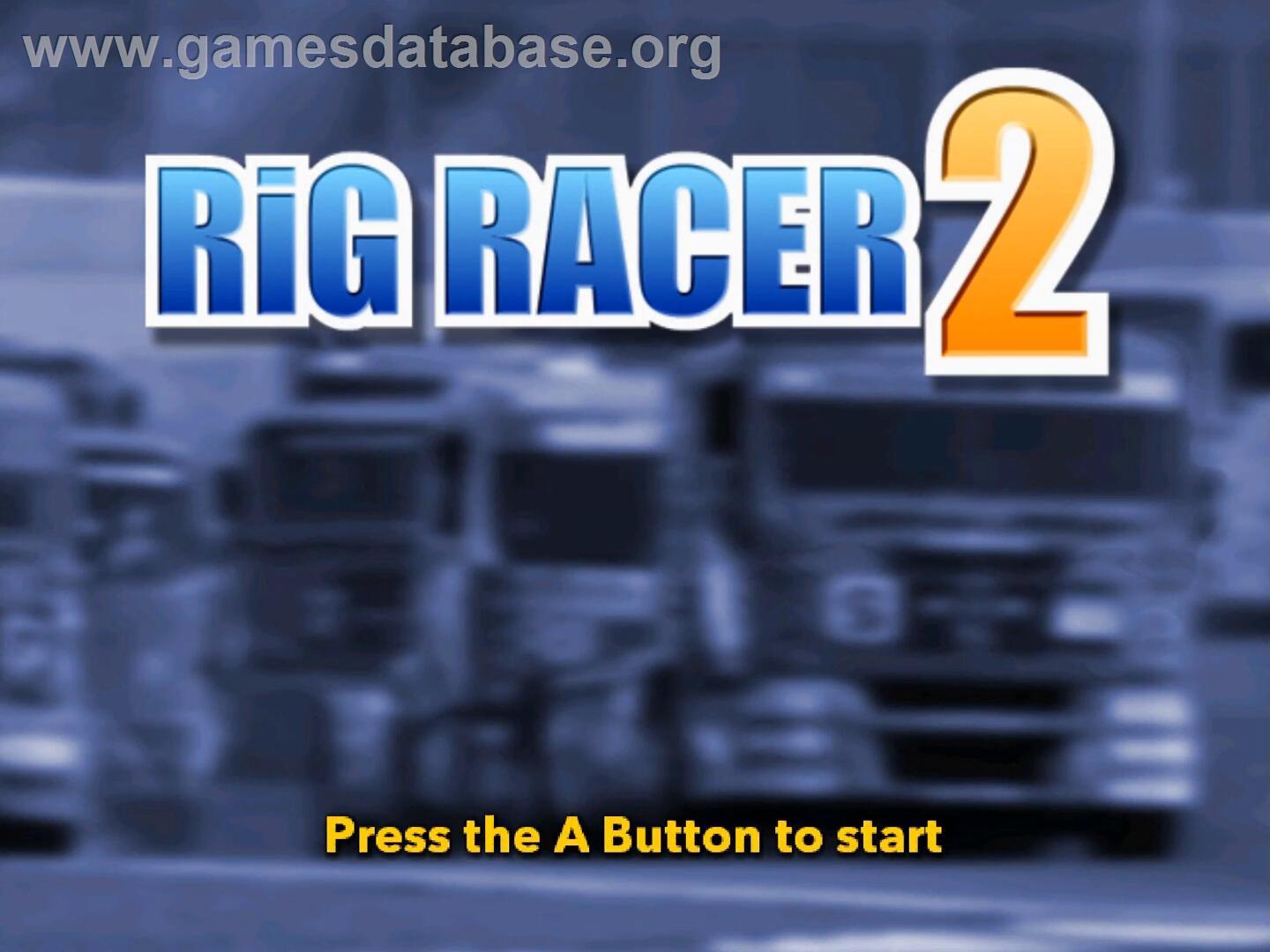 Rig Racer 2 - Nintendo Wii - Artwork - Title Screen