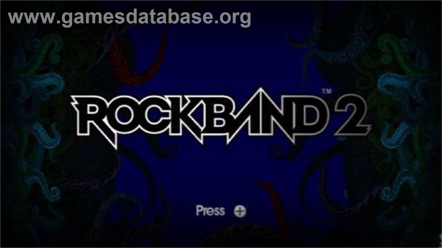Rock Band 2 - Nintendo Wii - Artwork - Title Screen