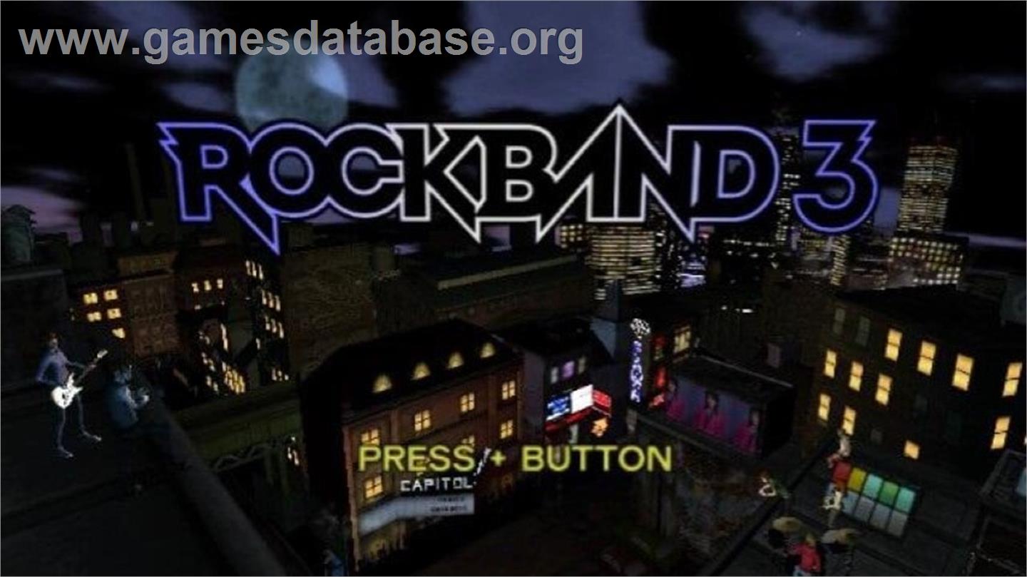 Rock Band 3 - Nintendo Wii - Artwork - Title Screen