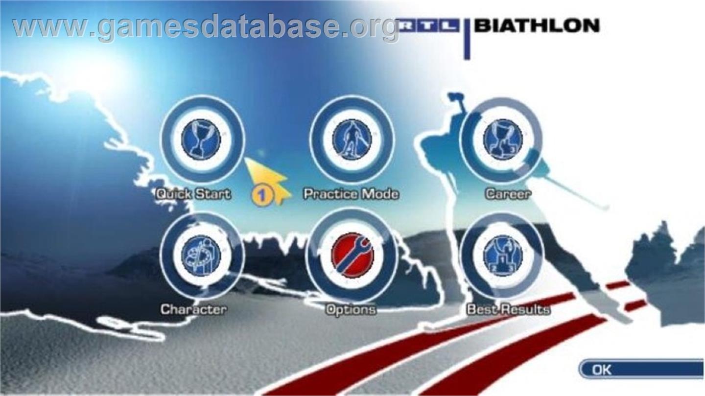 Rtl Biathlon 2009 - Nintendo Wii - Artwork - Title Screen