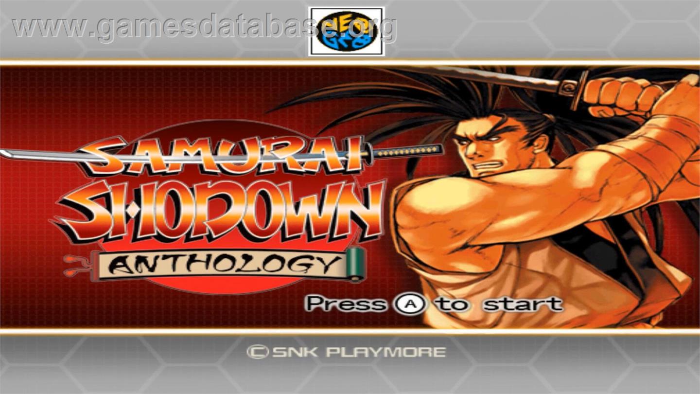 Samurai Shodown Anthology - Nintendo Wii - Artwork - Title Screen