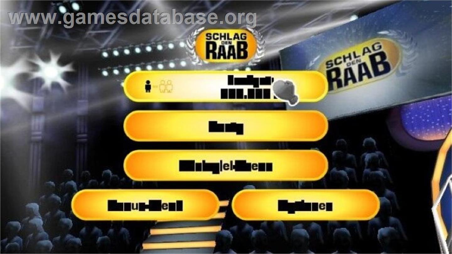 Schlag den Raab : Das 2. Spiel - Nintendo Wii - Artwork - Title Screen