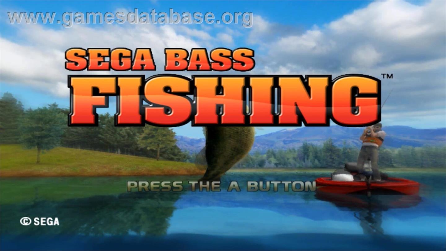 Sega Bass Fishing - Nintendo Wii - Artwork - Title Screen