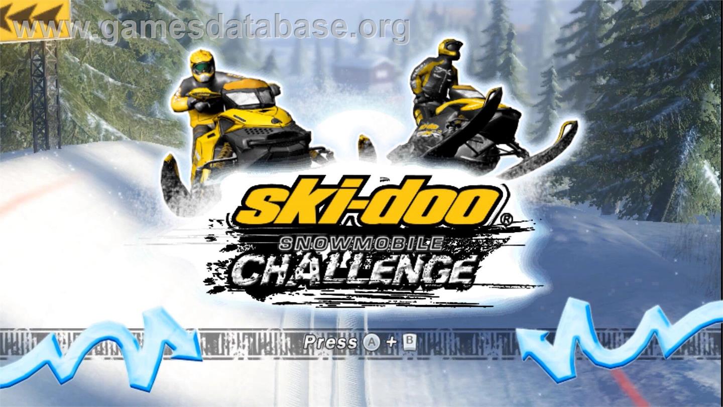 Ski-doo Snowmobile Challenge - Nintendo Wii - Artwork - Title Screen