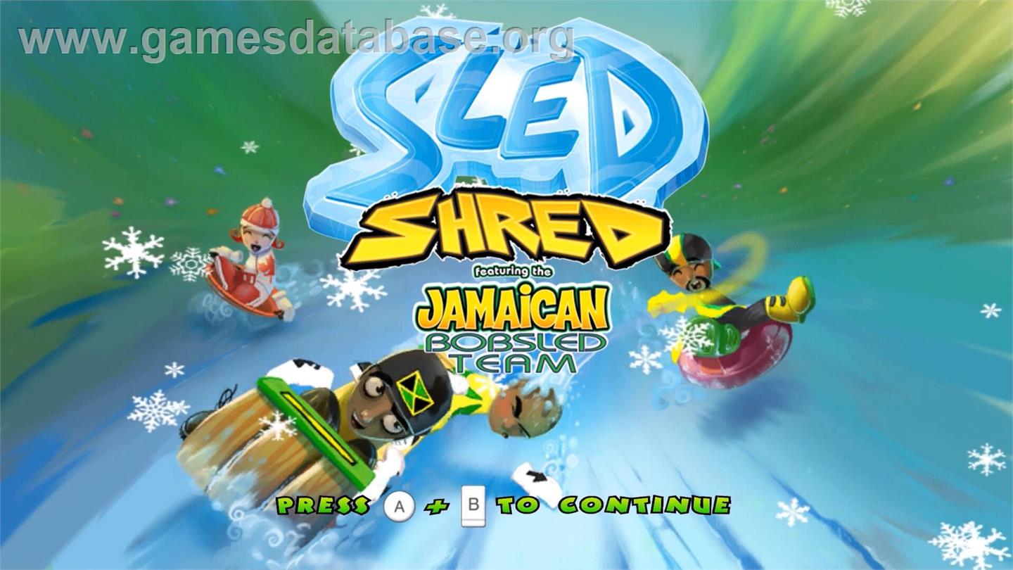 Sled Shred - Nintendo Wii - Artwork - Title Screen