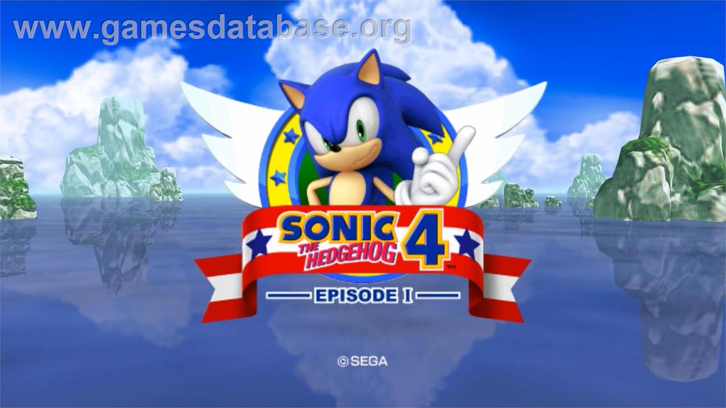 Sonic The Hedgehog 4 - Episode I - Nintendo Wii - Artwork - Title Screen
