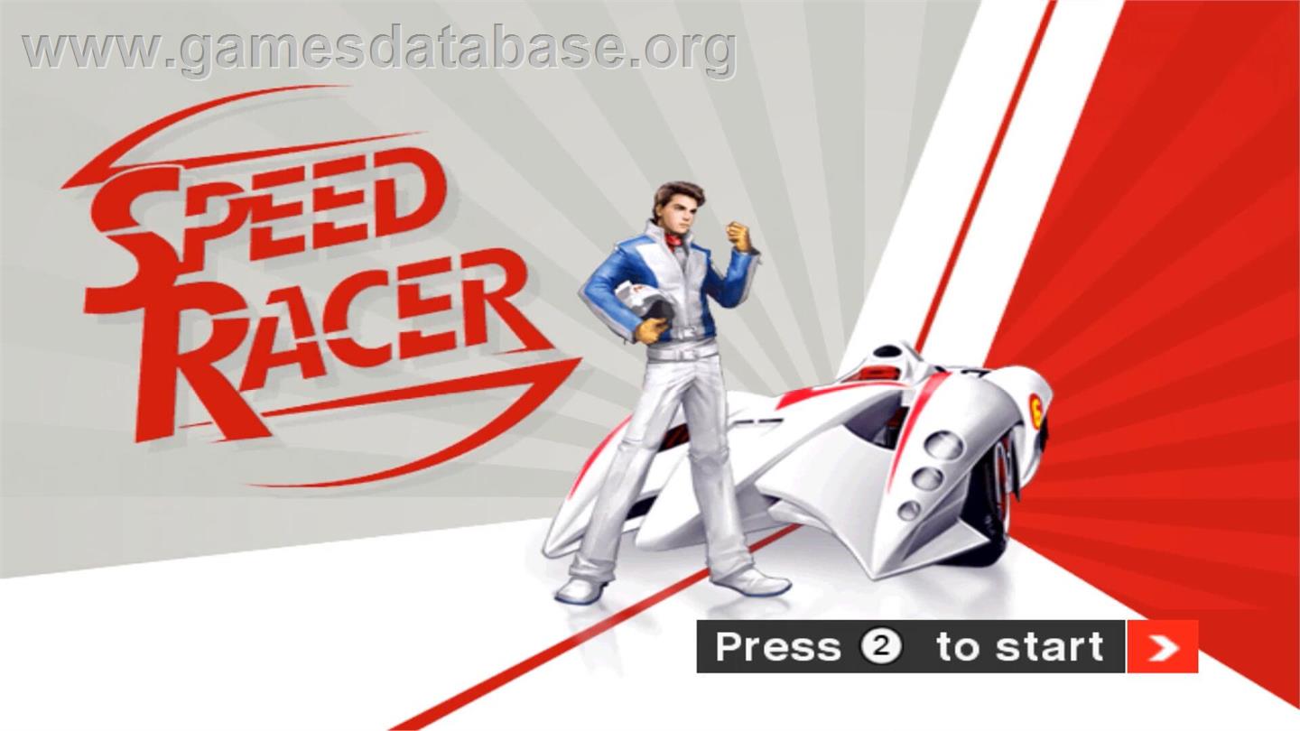 Speed Racer - Le Jeu Vidéo - Nintendo Wii - Artwork - Title Screen