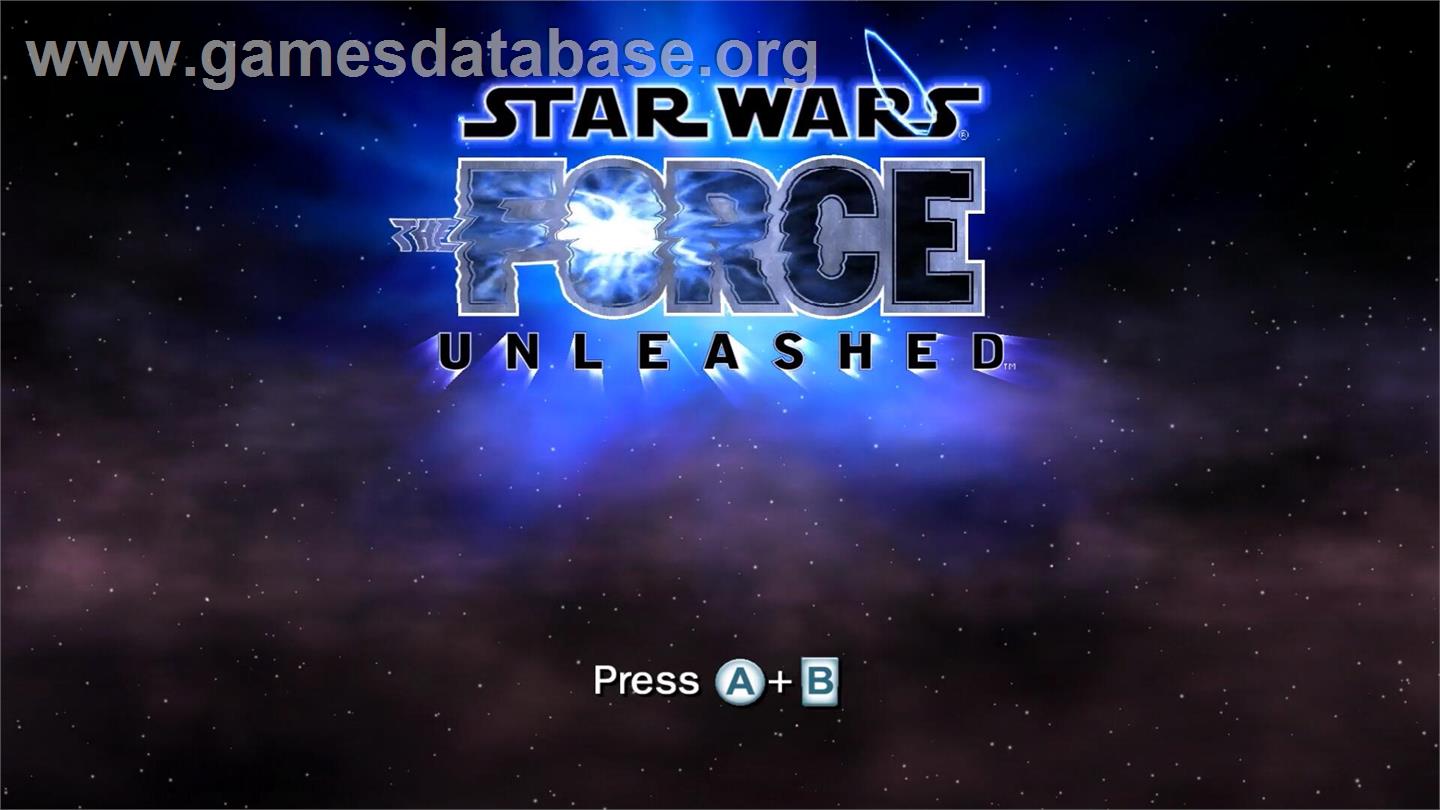 Star Wars - Le Pouvoir De La Force - Nintendo Wii - Artwork - Title Screen