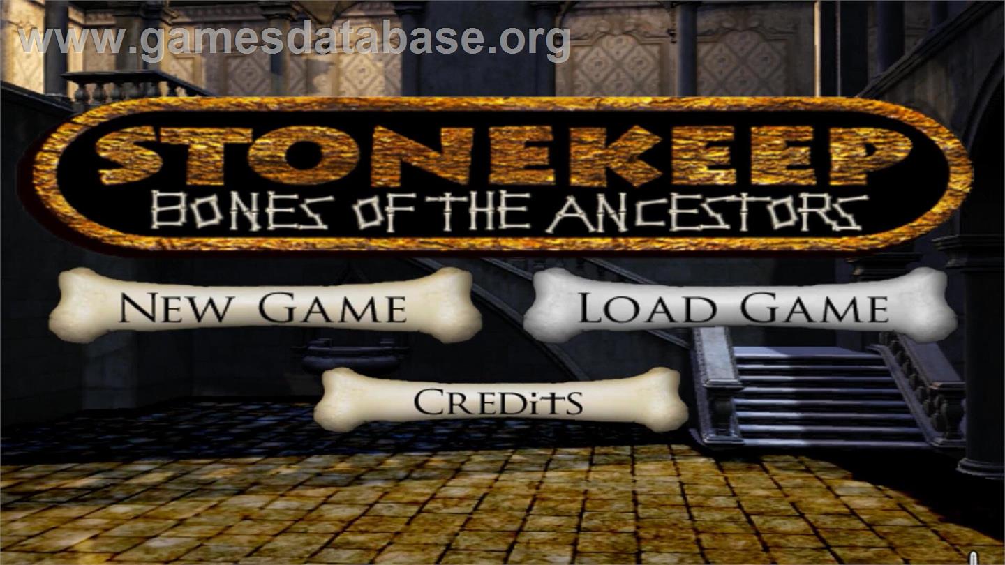 Stonekeep - Bones of the Ancestors - Nintendo Wii - Artwork - Title Screen