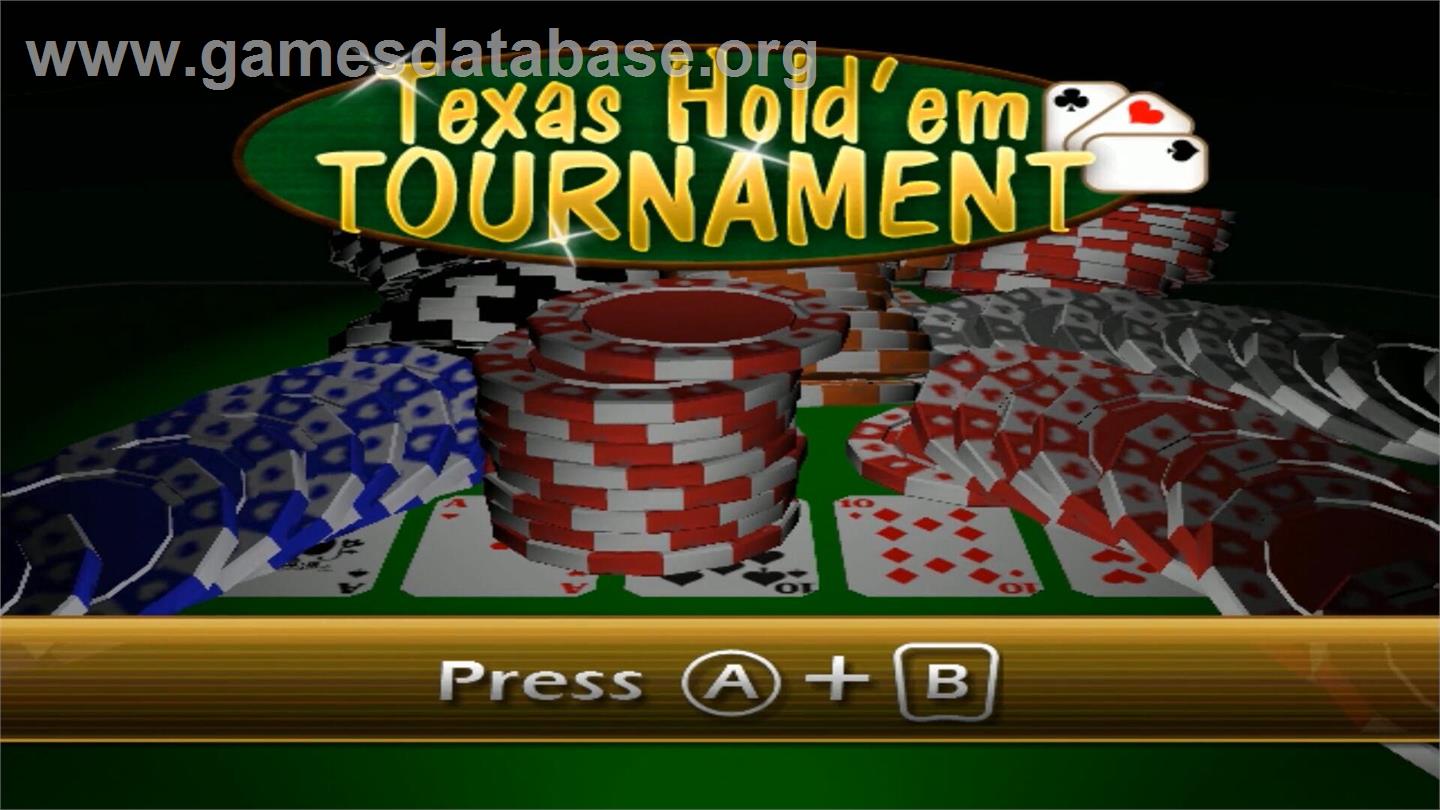 Texas Hold'em Tournament - Nintendo Wii - Artwork - Title Screen