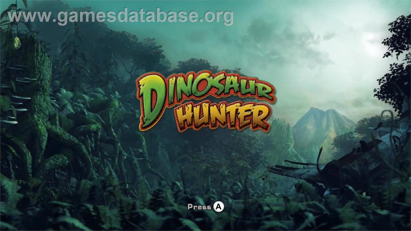 Top Shot Dinosaur Hunter - Nintendo Wii - Artwork - Title Screen